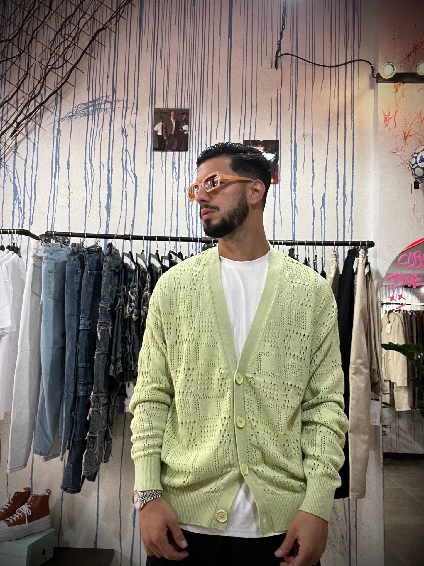 Cardigan Light Green