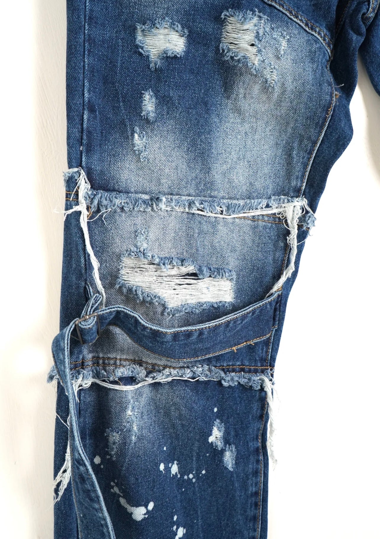 Jeans "Palazzo" effetto consumato